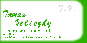 tamas veliczky business card