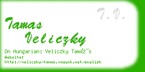 tamas veliczky business card